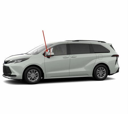 Tempered Driver Left Side Front Vent Window Vent Glass Compatible with Toyota Sienna 2021-2025 Models