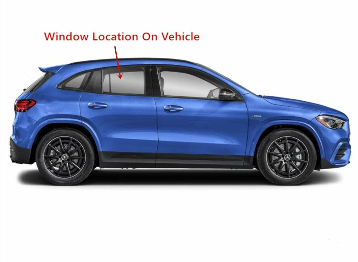 Tempered Privacy Passenger Right Side Rear Door Window Door Glass Compatible with Mercedes Benz GLA200 GLA250 GLA35 GLA45 2021-2026 Models