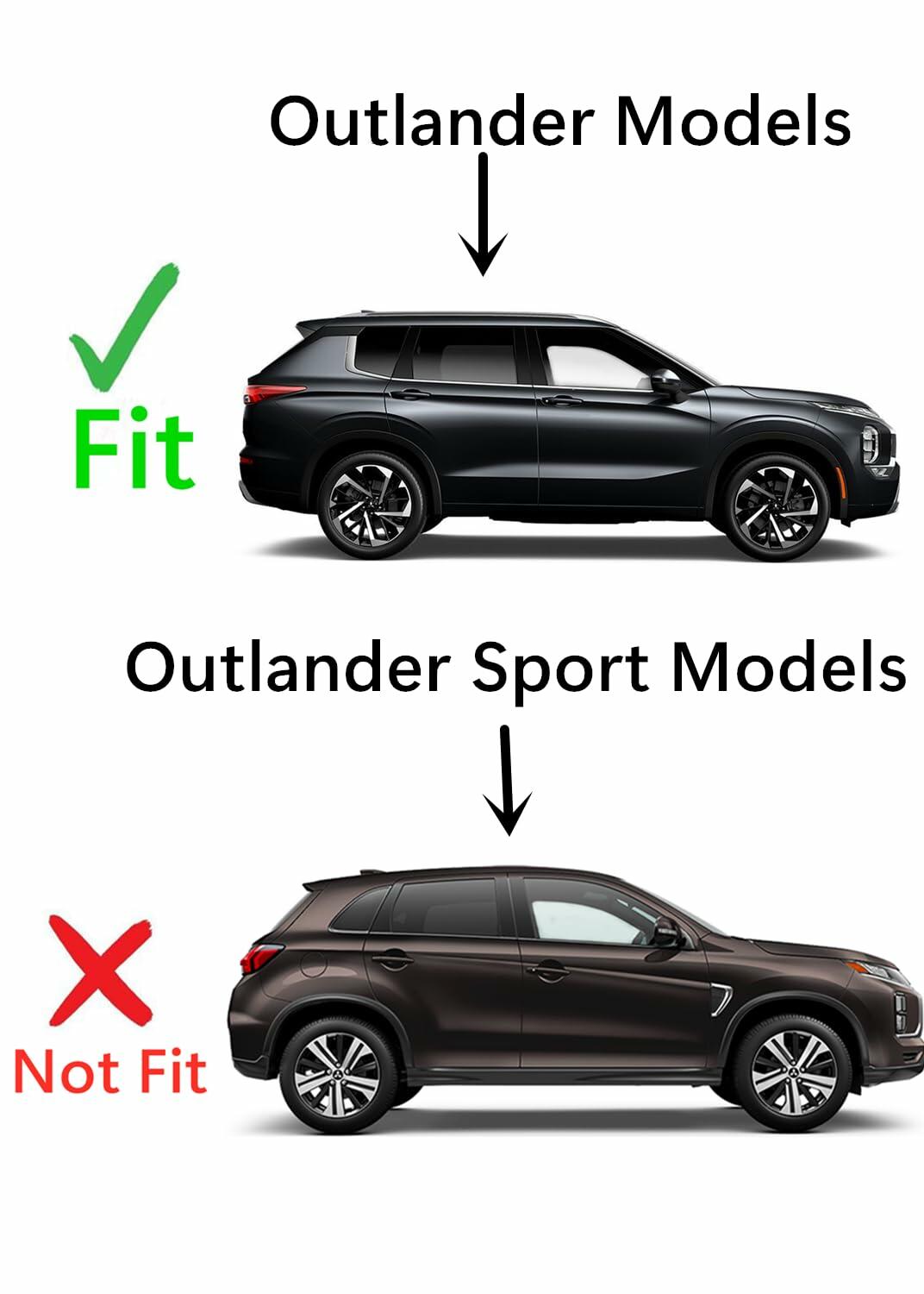 Tempered Passenger Right Side Rear Door Window Door Glass Compatible with Mitsubishi Outlander / Outlander PHEV 2022-2024 Models (Not For Outlander Sport)