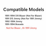 Privacy With Wiper Hole Style Heated Back LiftGate Window Back Glass Compatible with Chevrolet S10 Blazer 1991-1994/GMC Jimmy 1992-1994/GMC S15 Jimmy 1991/Oldsmobile Bravada 1991-1994 Models