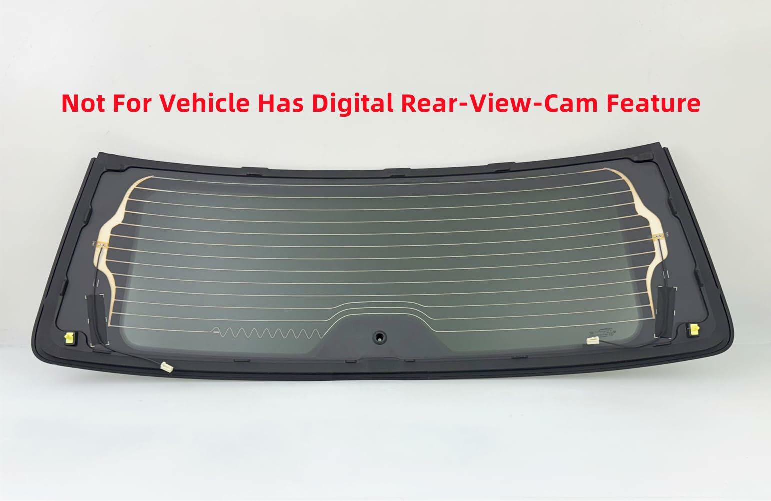 OEM Chrome Trim Heated Rear Back Tailgate Liftgate Window Glass Compatible with Jeep Wagoneer / Wagoneer L / Grand Wagoneer / Grand Wagoneer L 2022-2026 Models