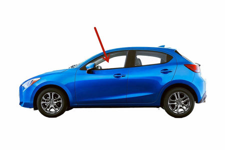 Tempered Driver Left Side Front Door Window Door Glass Compatible with Toyota Yaris 4-Door Hatchback 2020-2021 Models