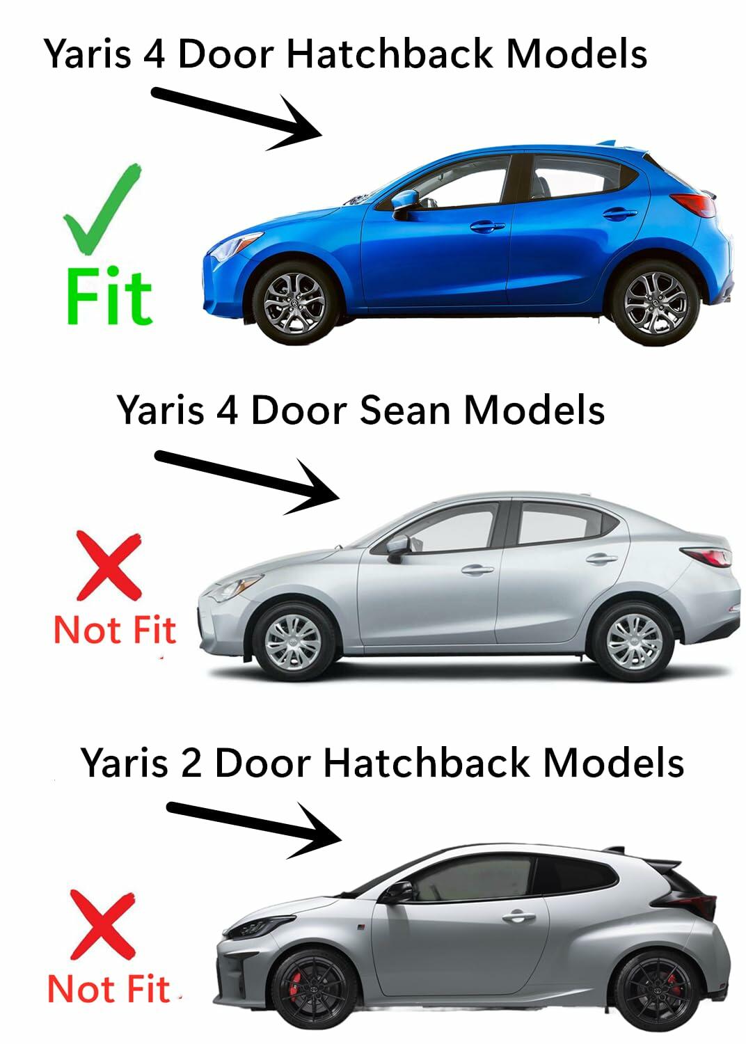 Tempered Driver Left Side Front Door Window Door Glass Compatible with Toyota Yaris 4-Door Hatchback 2020-2021 Models