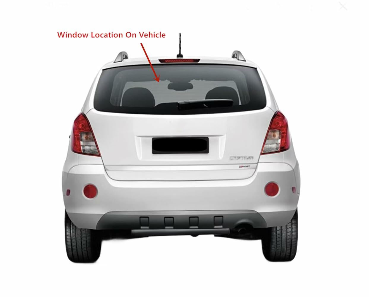 Heated Back Liftgate Window Back Glass Compatible with Chevrolet Captiva Sport/Saturn VUE 2008-2016