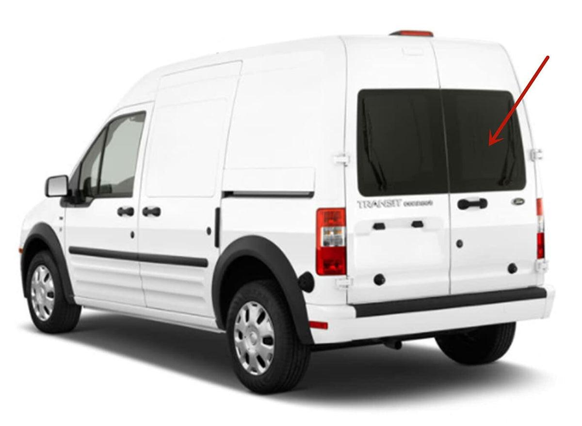Heated Privacy Back Window Back Glass Passenger Right Side Compatible with Ford Transit Connect 2010-2013 Models