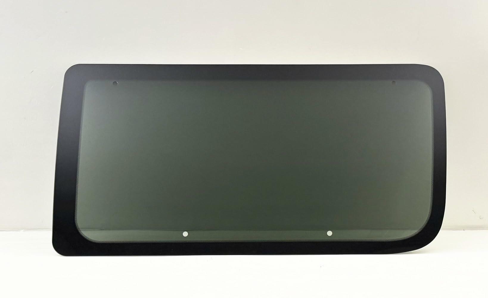 Tempered Movable Style Passenger Right Side Sliding Door Window Door Glass Compatible with Ford Econoline 1998-2016 Models