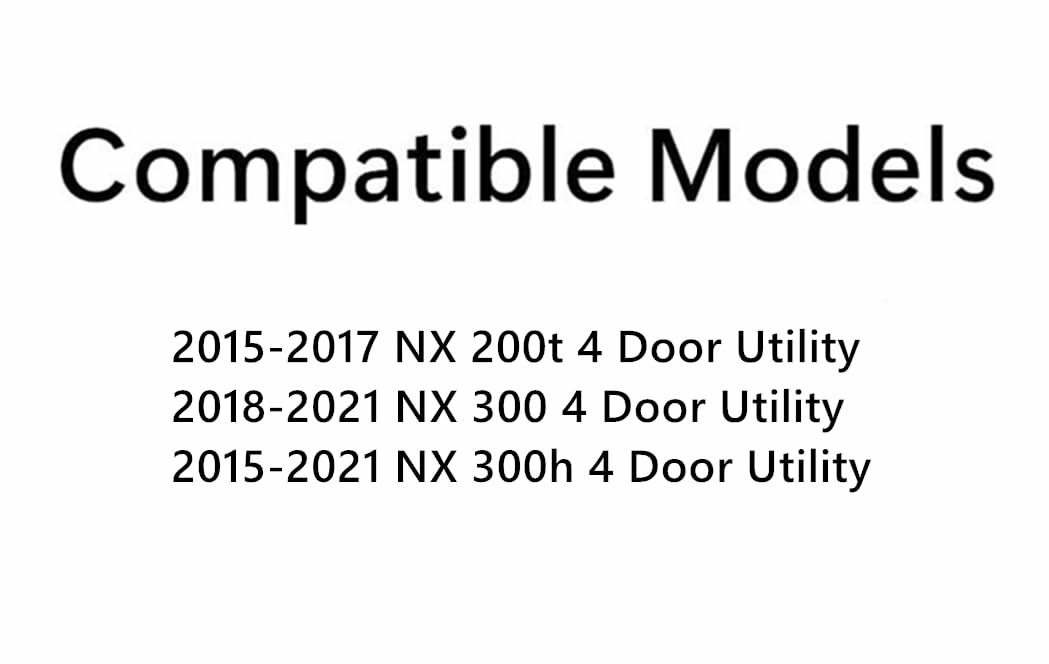 Tempered Driver Left Side Rear Door Window Door Glass Compatible with Lexus NX200t NX300 NX300h 2015-2021 Models