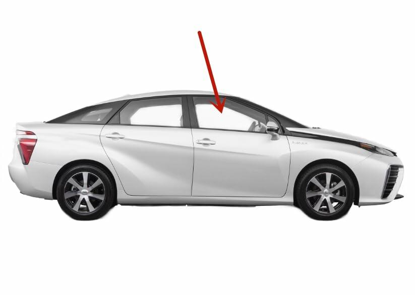 Laminated Passenger Right Side Front Door Window Door Glass Compatible with Toyota Mirai 2016-2020 Models