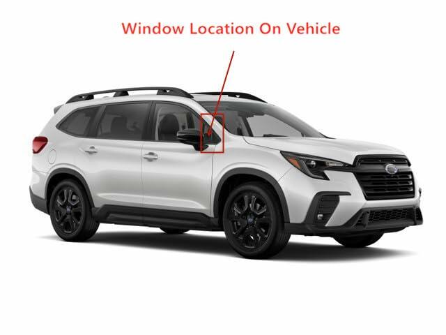 Tempered Passenger Right Side Front Vent Window Vent Glass Compatible with Subaru Ascent 2019-2025 Models Glass Only