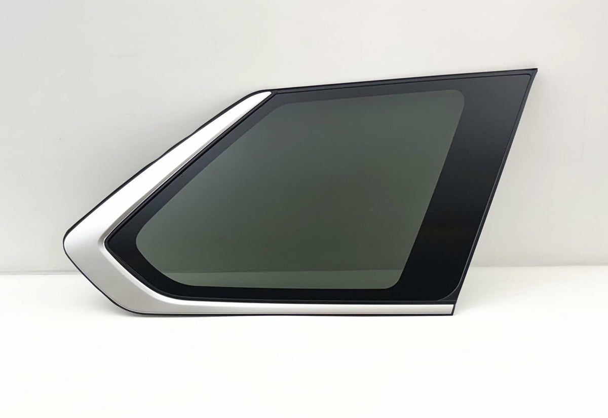 Chrome Moulding Passenger Right Side Quarter Window Quarter Glass Compatible with Toyota Sequoia 2023-2025 Models