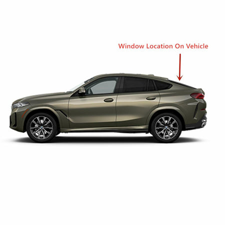 Privacy Heated Rear Back Tailgate Window Back Glass Compatible with BMW X6 2020-2026 Models