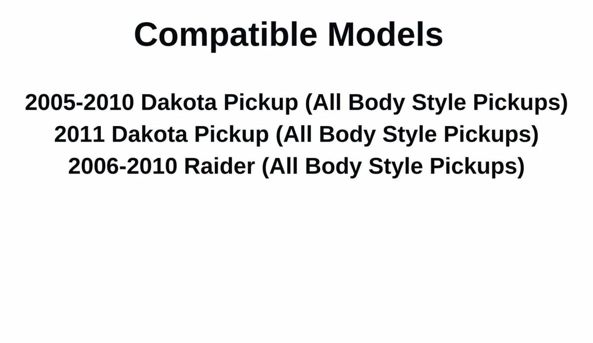 Non-Heated Stationary Back Window Back Glass Compatible with Dodge Dakota/Ram Dakota/Mitsubishi Raider 2005-2011 Pickup Models