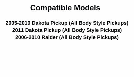 Non-Heated Stationary Back Window Back Glass Compatible with Dodge Dakota/Ram Dakota/Mitsubishi Raider 2005-2011 Pickup Models