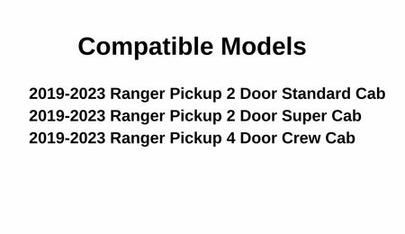 Heated OE Back Sliding Window Glass Back Slider Compatible with Ford Ranger Pickup 2019-2023 Models