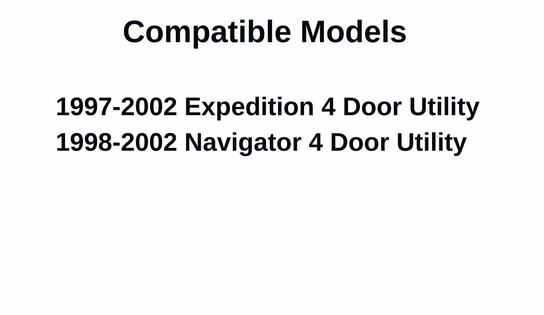Heated Back Tailgate Window Back Glass Compatible with Ford Expedition/Lincoln Navigator 1997-2002 Models