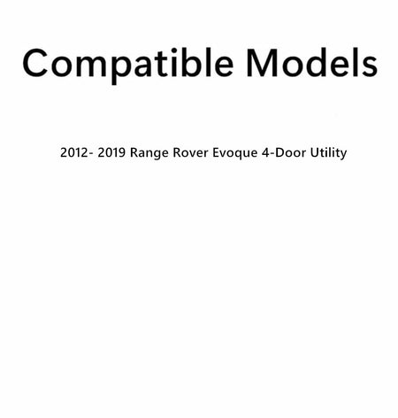 Tempered Passenger Right Side Front Door Window Glass Compatible with Land Rover Range Rover Evoque 4-Door SUV 2012-2019 Models