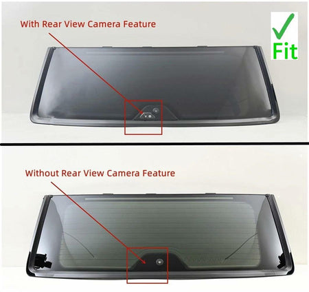Laminated Black Trim Heated Rear Back Tailgate Liftgate Window Glass Compatible with Jeep Wagoneer/Wagoneer L/Grand Wagoneer/Grand Wagoneer L 2022-2025 Models W/Feature