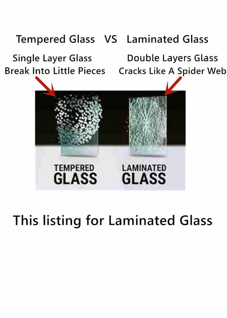 Laminated Front Windshield Window Glass Compatible with Kenworth C500 C800 T600 T800 W900 1983-2005 / T300 1991-1994 / T400 1983-1999 / T450 1983-2003 Models (Fit Both Passenger & Driver Side)