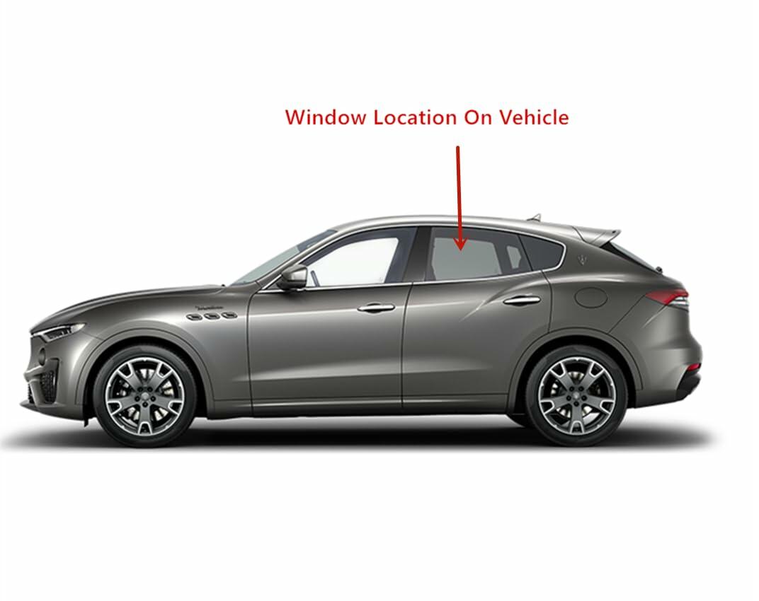 Laminated Driver Left Side Rear Door Window Glass Compatible with Maserati Levante 2016-2024 Models