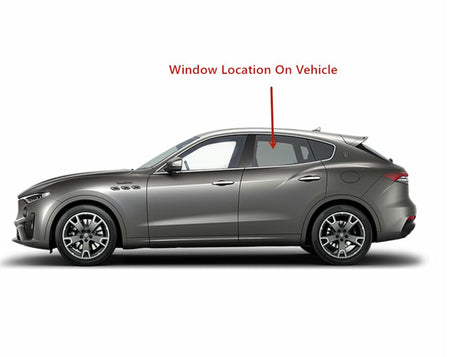 Laminated Driver Left Side Rear Door Window Glass Compatible with Maserati Levante 2016-2024 Models