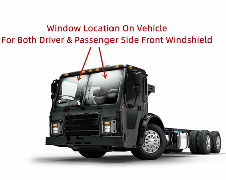 Laminated Front Windshield Window Glass Compatible with Mack LE 1996-2007 / TerraPro 2008-2024 / MRU613 2008-2013 Models (Fit Both Passenger & Driver Side)
