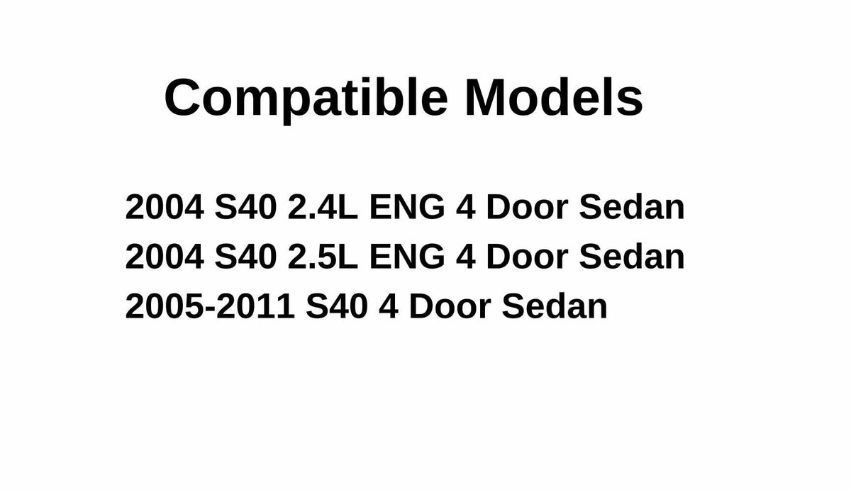 Tempered Driver Left Side Quarter Window Quarter Glass Compatible with Volvo S40 2005-2011 / S40 2.4L 2.5L 2004 Models (Not For 2004 S40 1.9L)