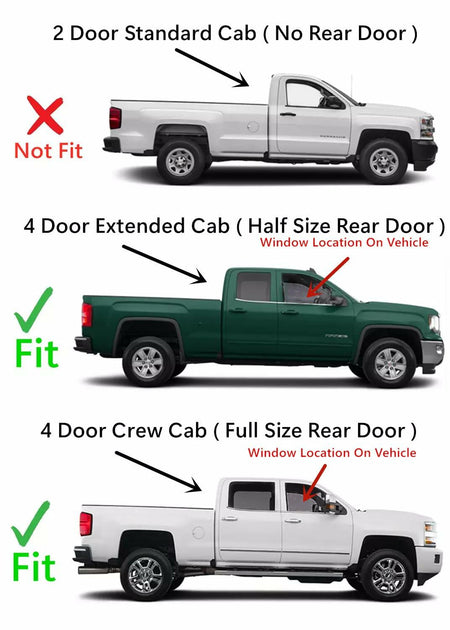 Privacy Passenger Right Side Front Door Window Glass Compatible with Chevrolet Silverado GMC Sierra 1500 2014-2018/ 1500Limited 2019/ 2500 3500 2015-2019/ 4500 5500 6500 2019-2021 4-Dr Pickup
