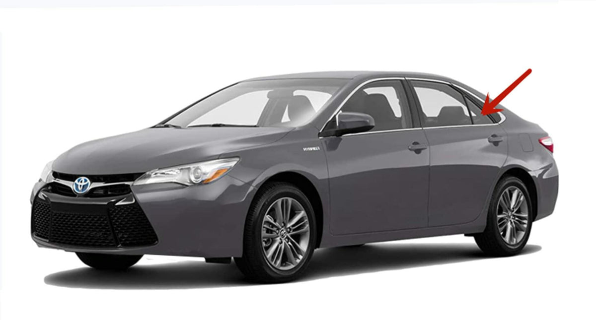 Driver Left Side Rear Vent Window Vent Glass Compatible with Toyota Camry 4 Door Sedan 2015-2017 Models