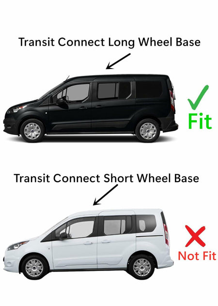 Driver Left Side Quarter Window Quarter Glass Compatible with Ford Transit Connect Long Wheel Base 2014-2023 Models
