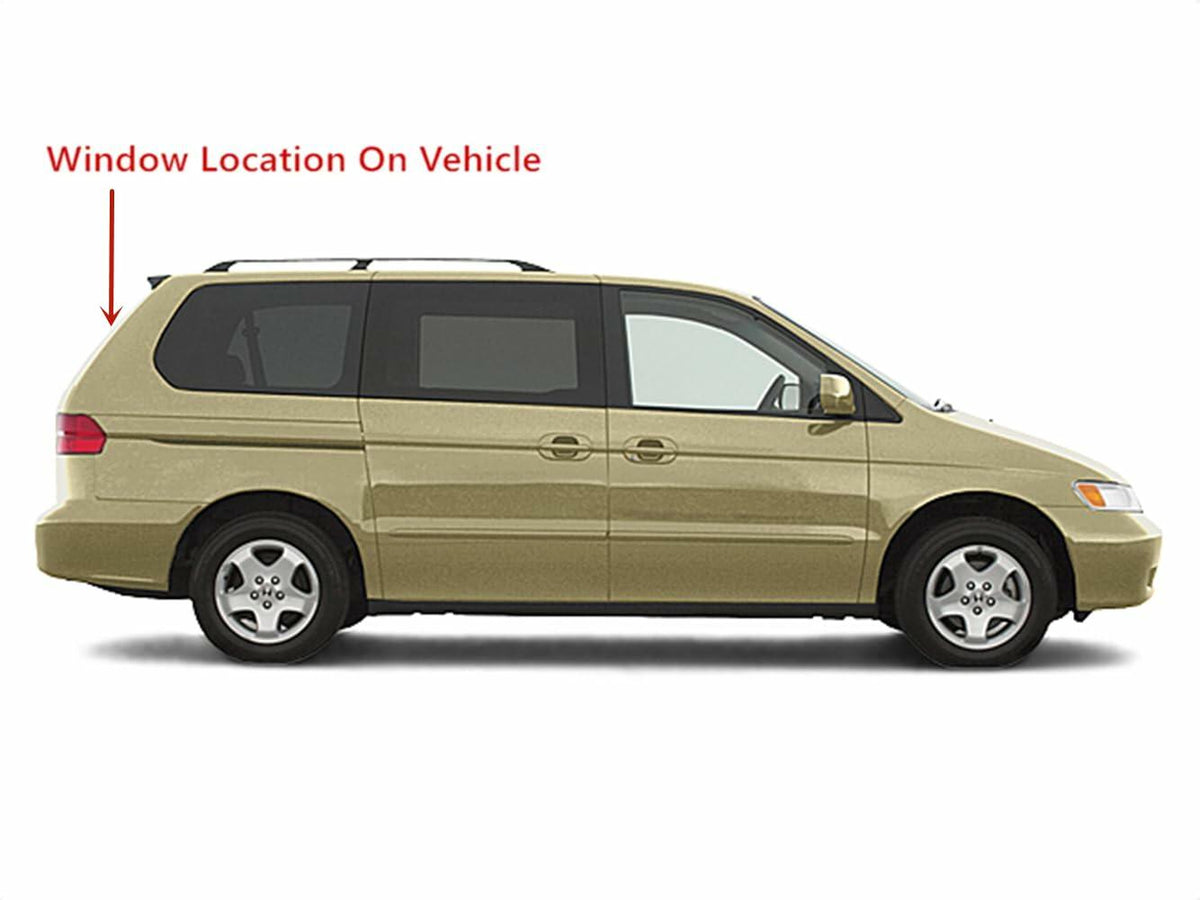 Heated Back Tailgate Window Back Glass Compatible with Honda Odyssey Mini Van 1999-2004 Models