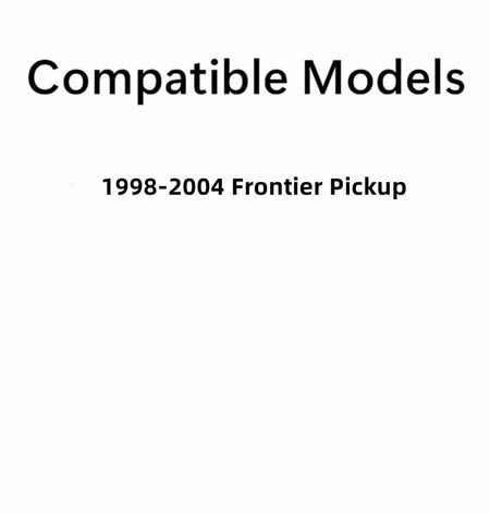 Stationary Back Window Back Glass Compatible with Nissan Frontier Pickup 1998-2004 Models
