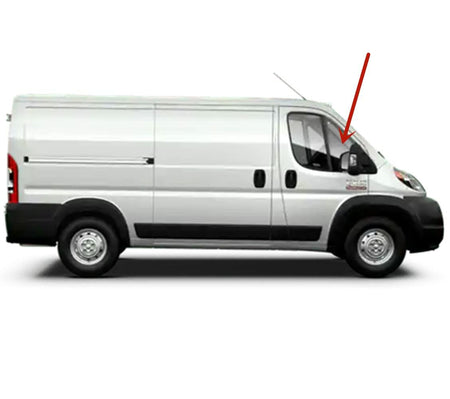 Passenger Right Side Front Vent Window Vent Glass Compatible with Ram Promaster 1500 2500 3500 Cargo Van 2014-2026 Models (Not For Promaster City Van)