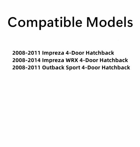 Back Window Back Glass Rear Heated Compatible with Subaru Impreza 4-Dr Hatchback 2008-2011 / Impreza WRX 4-Dr Hatchback 2008-2014 / Outback Sport 4-Dr Hatchback 2008-2011