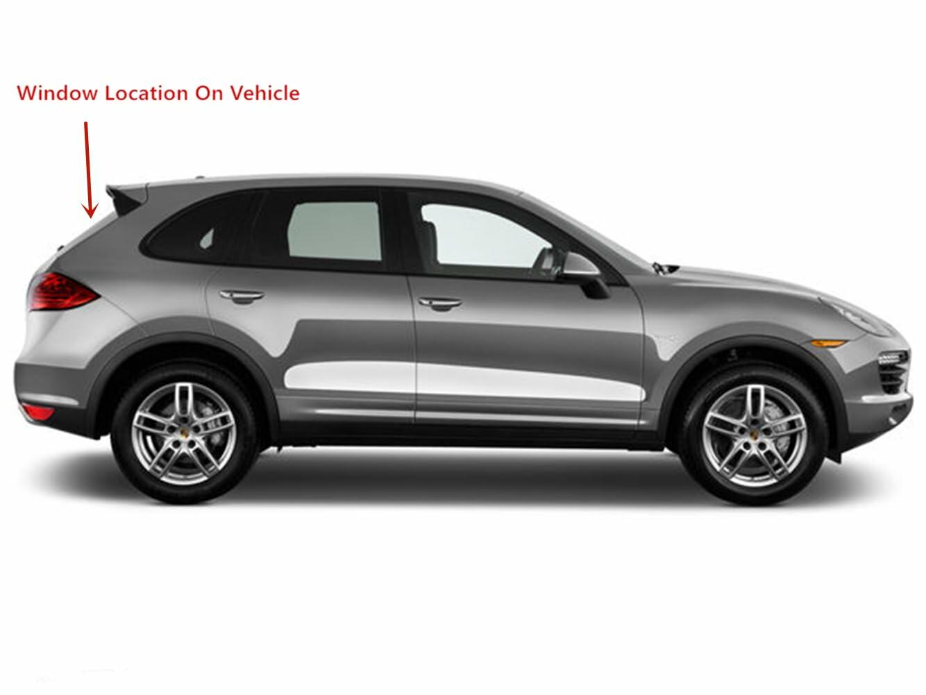 Heated Back Window Back Glass Compatible with Porsche Cayenne 2011-2018 Models