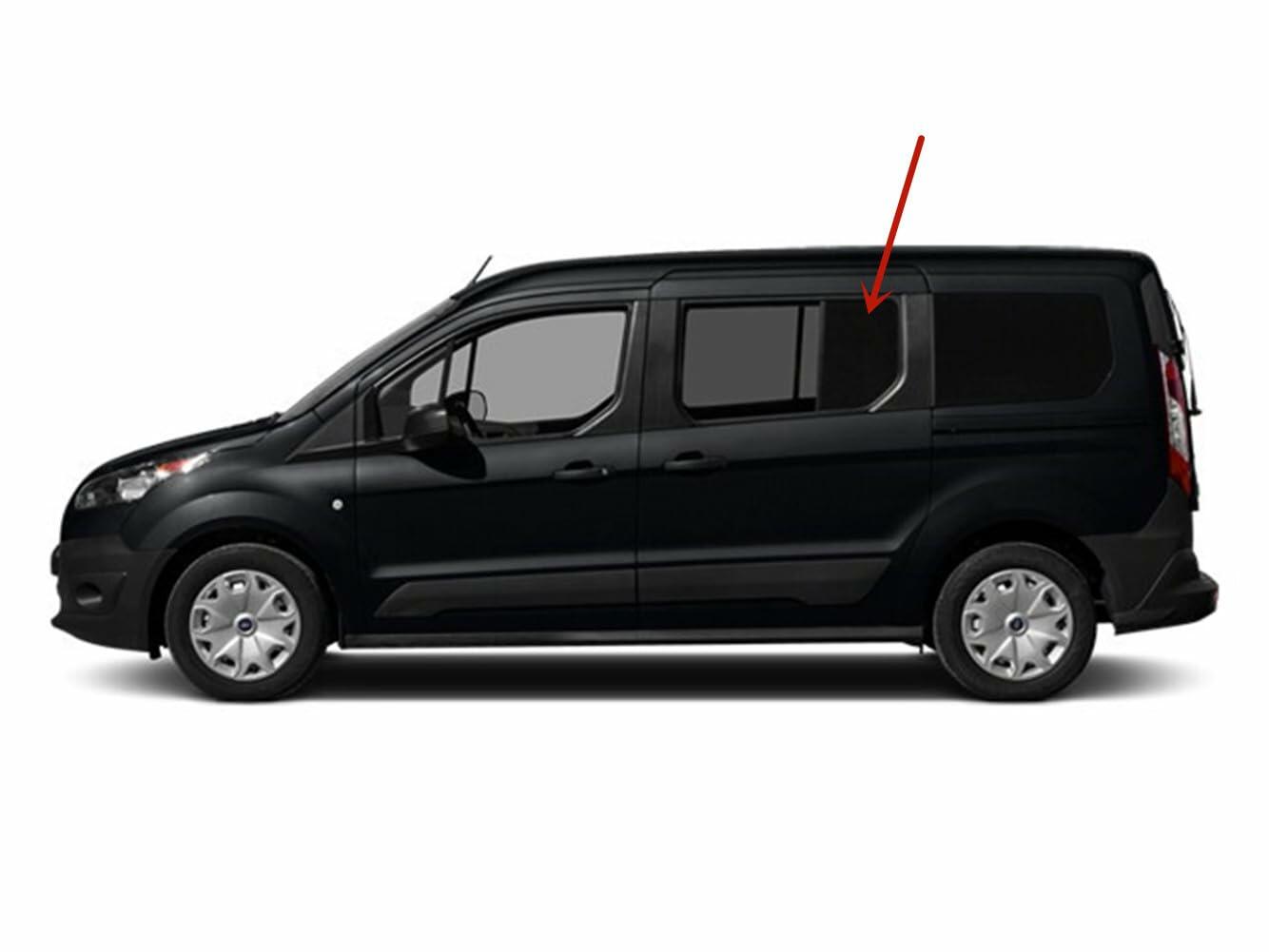 Driver Left Side Rear Vent Window Vent Glass Compatible with Ford Transit Connect Long Wheel Base Mini Van 2014-2023 Models