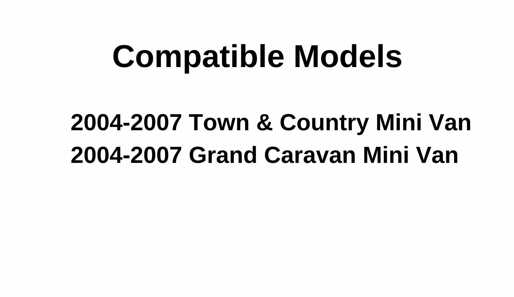 Power Style Driver Left Side Quarter Window Quarter Glass Compatible with Dodge Grand Caravan/Chrysler Town & Country Long Wheel Base 2004-2007 Models
