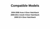 Passenger Right Side Quarter Window Door Glass Compatible with Chevrolet Aveo/Cheverolet Aveo5/Pontiac G3 4 Door Hatchback 2004-2011 Models