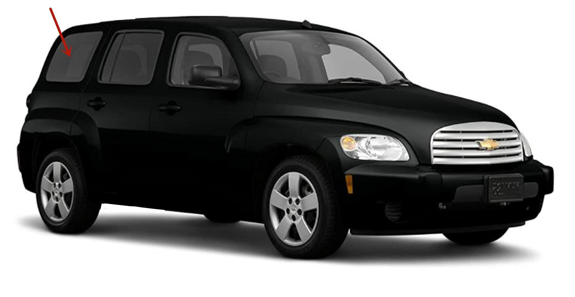 Passenger Right Side Quarter Window Quarter Glass Compatible with Chevrolet HHR 2006-2011 Models