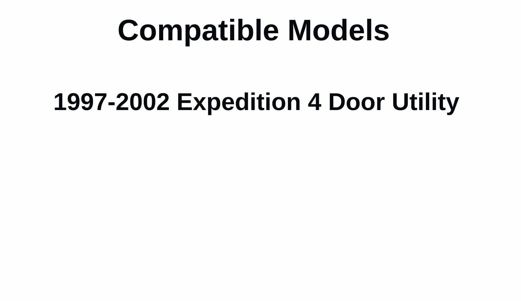 Stationary Driver Left Side Quarter Window Glass Compatible with Ford Expedition 1997-2002 4 Door Models