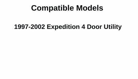 Stationary Driver Left Side Quarter Window Glass Compatible with Ford Expedition 1997-2002 4 Door Models