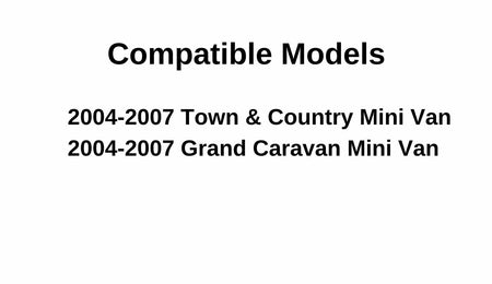 Power Style Passenger Right Side Quarter Window Quarter Glass Compatible with Dodge Grand Caravan/Chrysler Town & Country Long Wheel Base 2004-2007 Models