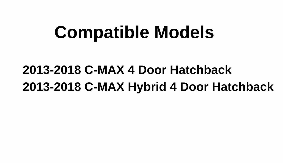 Passenger Right Side Quarter Window Quarter Glass Compatible with Ford C-MAX 2013-2018 Models