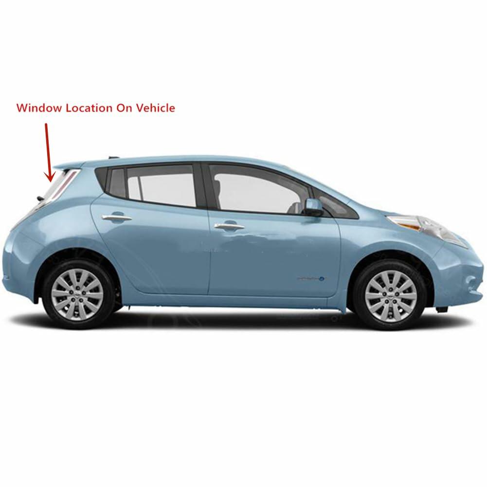 Heated Back Back Window Back Glass Compatible with Nissan Leaf 2011-2017 Models