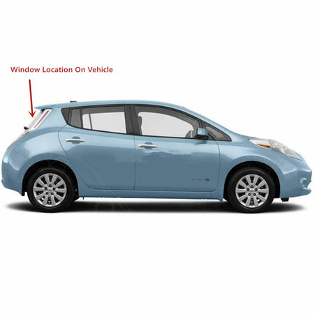 Heated Back Back Window Back Glass Compatible with Nissan Leaf 2011-2017 Models