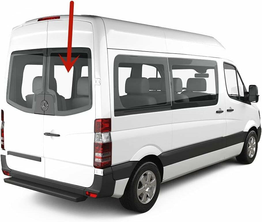 Heated Back Window Back Glass Passenger Right Side Compatible with Mercedes Benz Sprinter 2010-2018 Models
