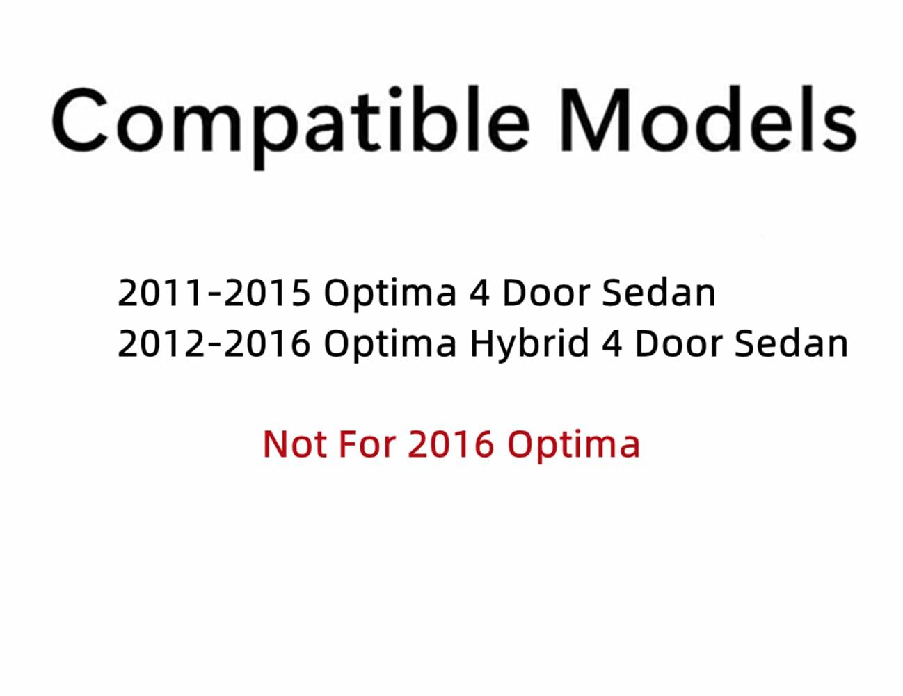 Driver Left Side Rear Vent Window Vent Glass Compatible with Kia Optima 2011-2015/ Optima Hybrid 2012-2016 Models