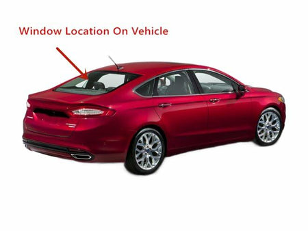 Heated Rear Back Window Back Glass Compatible with Ford Fusion 2013-2016 Models