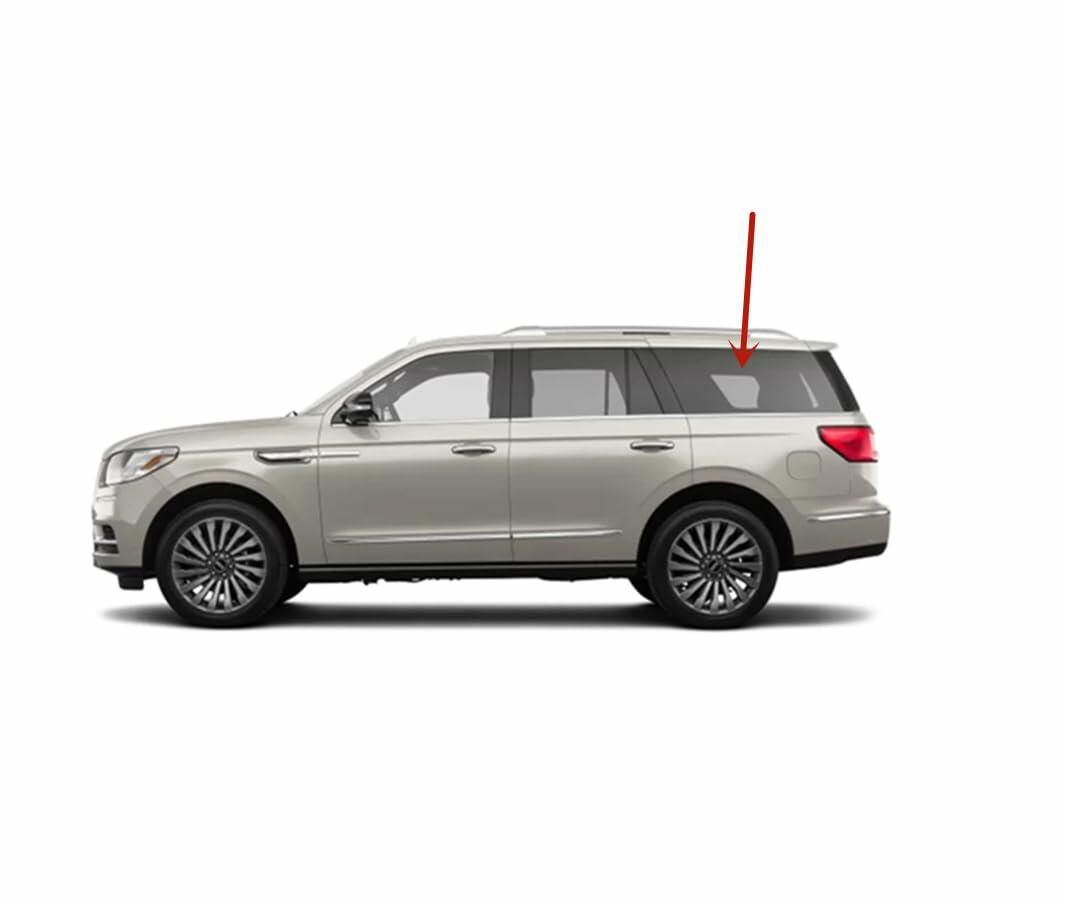 Driver Left Side Quarter Window Quarter Glass Compatible with Lincoln Navigator Short Wheel Base 2018-2024 Models