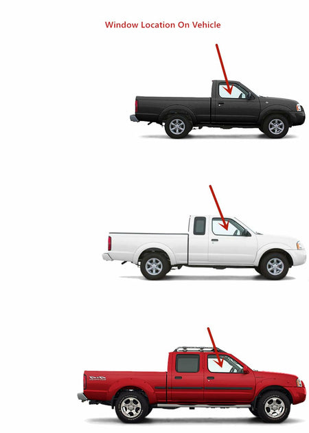 Passenger Right Side Front Door Window Door Glass Compatible with Nissan Frontier Pickup/Nissan XTerra 1998-2004 Models