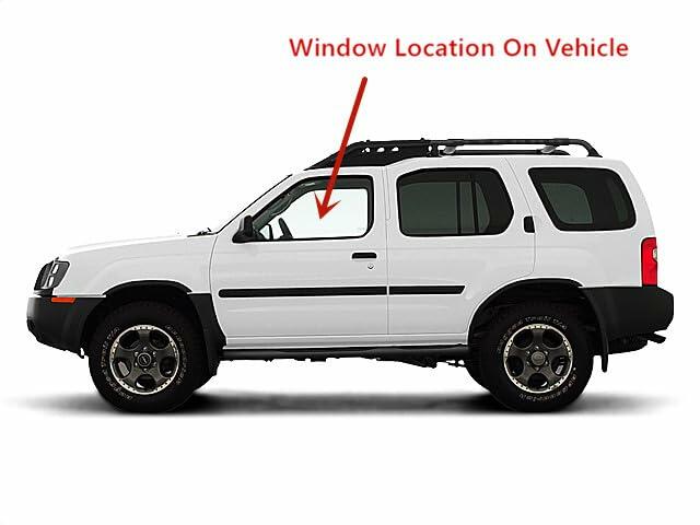 Driver Left Side Front Door Window Door Glass Compatible with Nissan Frontier Pickup/Nissan XTerra 1998-2004 Models